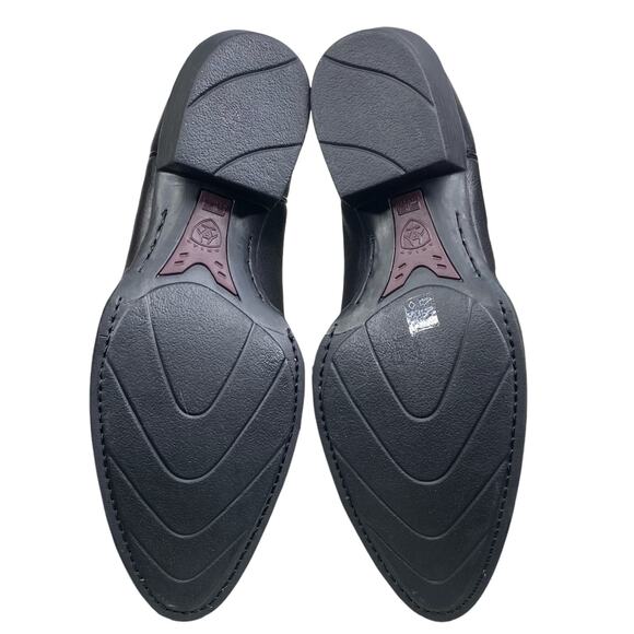 NWT Ariat Mens Heritage ATS PRO Black Leather Cowboy Boot Size US 9.5 EE - Picture 9 of 11